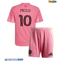 Maglie da calcio Inter Miami Lionel Messi #10 Prima Maglia Bambino 2025-26 Manica Corta (+ Pantaloni corti)